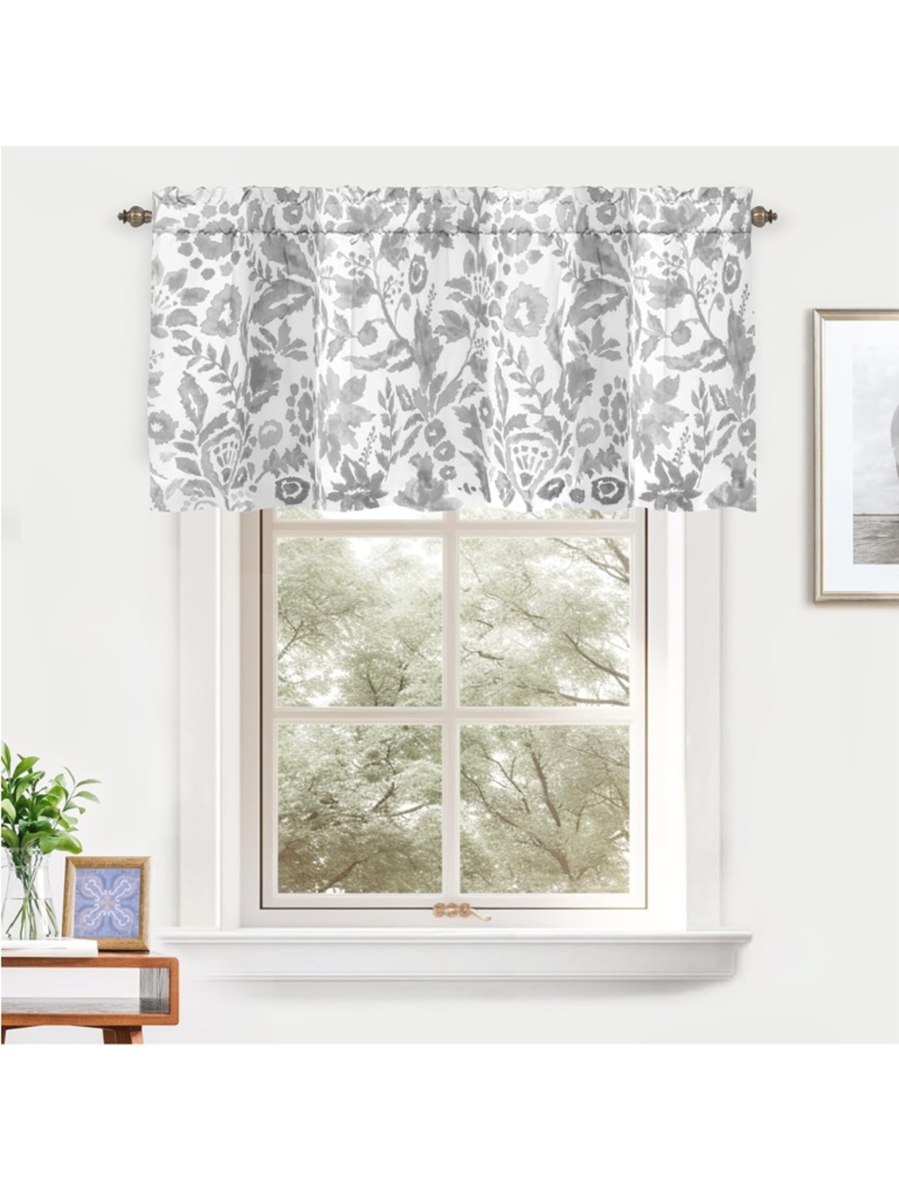 Lined Valance Double Layer Thermal Insulated Room Darkening 52”W x 24”L